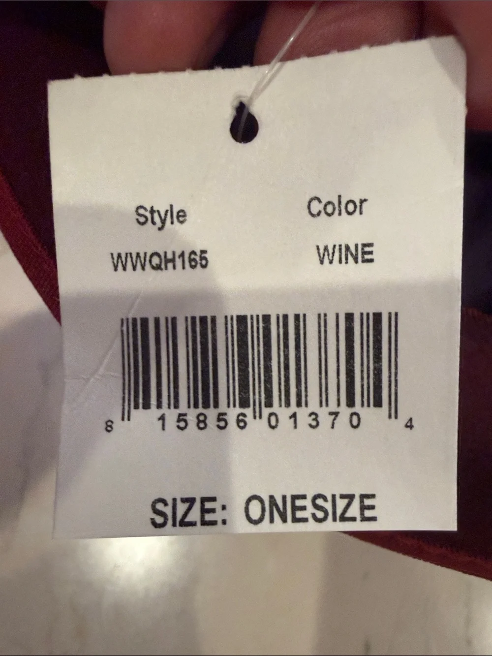 Saks Fifth Avenue Burgundy Womans Felt Fedora with Yellow Dot Band